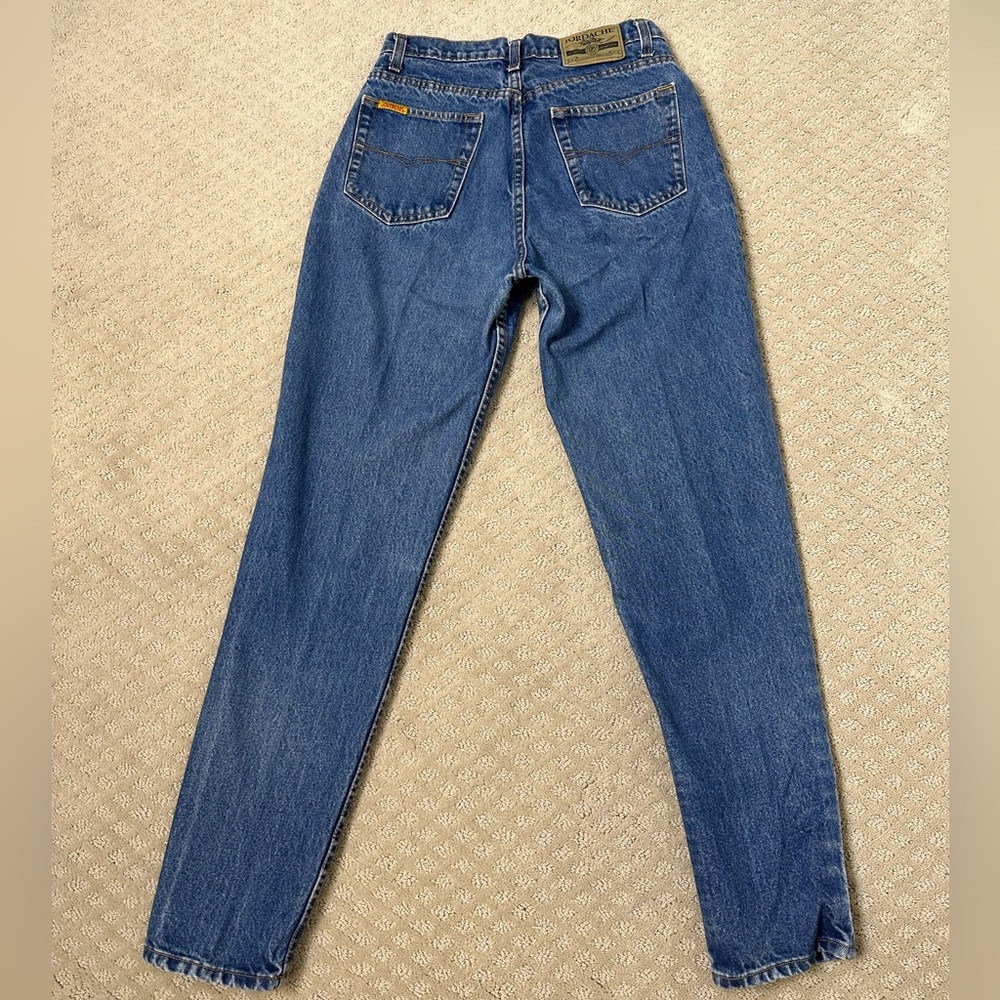 Sz 11/12 Jordache vintage 90s jeans medium wash high rise stovepipe fit like new
